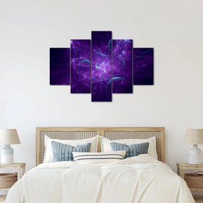 Modern kék absztrakció képe (150x105 cm)