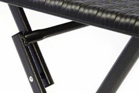 GARTHEN Összecsukható kerti asztal rattan 75 x 61 x 61 cm