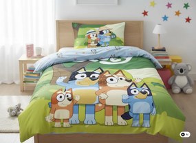 Bluey Family Snuggle gyerek, ovis ágyneműhuzat 100×135cm, 40×60 cm