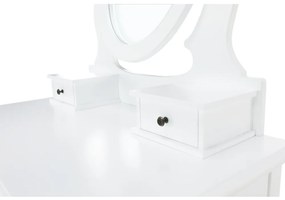 Dekoratív asztal székkel LINET NEW, fehér