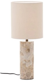 Bézs márvány asztali lámpa textil búrával (magasság 54 cm) Raze – Kave Home