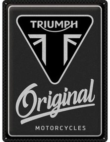 Fém tábla Triumph - Original Motorcycles, (30 x 40 cm)