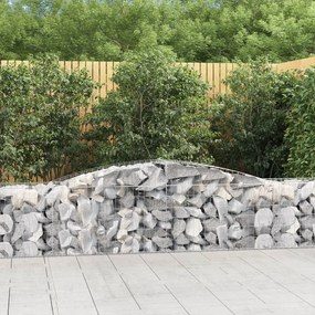 25 db íves horganyzott vas gabion kosár 400x50x60/80 cm