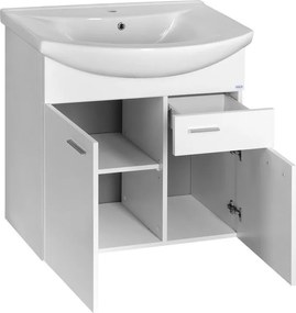 Aqualine Aqualine, ZOJA mosdókagyló szekrény 71,5x74x34cm, fehér, 51075A