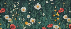 Flizelin tapéta falra Prémium Mezei virágok 250x104 Ragasztó