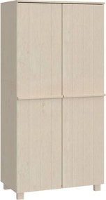 vidaXL HAMAR mézbarna tömör fenyőfa gardrób 89 x 50 x 180 cm