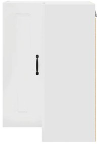 Fali konyhaszekrény Magas Fényű Fehér 57 x 57 x 80 cm Faanyag