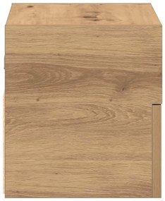 2 db kézműves tölgy fali szerelhető éjjeliszekrény 45x26x28,5cm