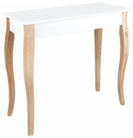 Dressing Table fehér fésülködőasztal tükörrel, hosszúság 85 cm - Ragaba