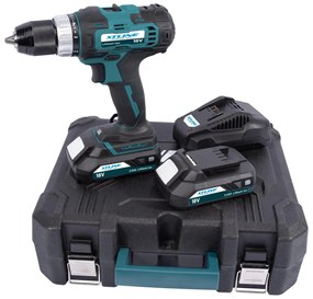 XTline Akkus fúrógép 18V 40Nm. + 2 akkumulátor + töltő 2,4A