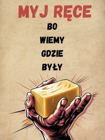 Fém poszter Tökéletes vicces ajándék Moss Kezet, mert tudjuk, hol voltak