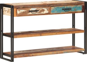 vidaXL tömör újrahasznosított fa tálalószekrény 120 x 30 x 75 cm