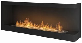 InFire - Sarok BIO kandalló 45x120 cm 3kW fekete