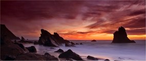 Naplemente a tengerparton képe (120x50 cm)