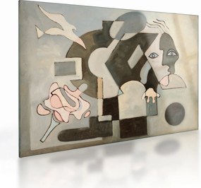 Kép - kubizmus (üvegen) (70x50 cm)
