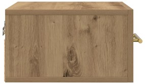 Éjjeli szekrények 2 db Fali szerelésű Kézműves tölgy 35x35x20 cm