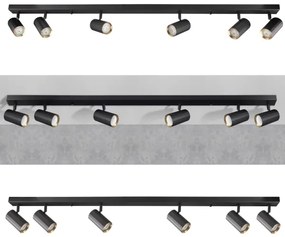 spotlámpa NICEA 6xGU10/10W/230V fekete