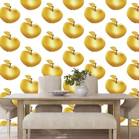 Öntapadó tapéta arany almák