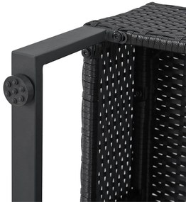 Juskys Rattan szett Santorini - fekete