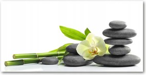 Fotó vászonkép edzett üveg Orchidea 140x70