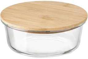 Florina Üvegdoboz bambusz fedéllel Clavato, 640 ml, L