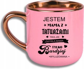 Bögre Rózsaszín Elegant Nagy Vagyok Anya Tetováló