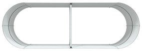 Kerti Emelt Ágy Barna 240x80x81 cm Horganyzott Acél