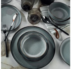 24 részes kék porcelán étkészlet