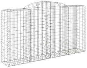 10 db íves horganyzott vas gabion kosár 300x50x160/180 cm