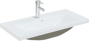 vidaXL fehér kerámia beépíthető mosdókagyló csapteleppel 81x39x18 cm