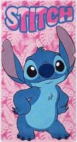 Disney Lilo és Stitch, A csillagkutya Pink Paradise fürdőlepedő, strand törölköző 70x140cm (Fast Dry)