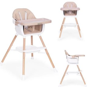 Gyerek etetőszék 2 az 1-ben bézs