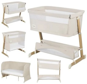 Lionelo - THOMI PLUS 5 az 1-ben babaágy, bézs homok