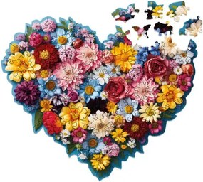 Virágzó szív fa puzzle