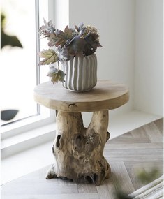 Teakfa kerek tárolóasztal ø 40 cm Palena – House Nordic