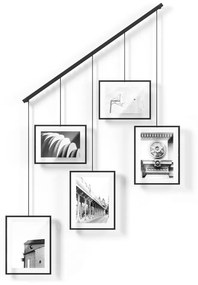 Fekete fém fali képkeret szett 5 db-os 66x69 cm Exhibit – Umbra
