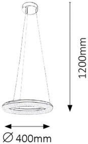 Rabalux 2565 - GEORGINA LED 24W/230V állítható fehér csillár