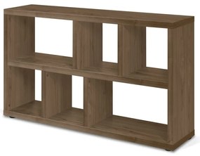 Barna könyvespolc diófa dekorral 150x83 cm Berlin – TemaHome