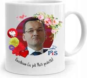 Bögre Politikus Miniszterelnök Mateusz Morawiecki Pis