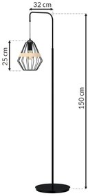 Állólámpa CLIF 1xE27/60W/230V