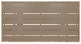 szürke polyrattan kerti asztal 120 x 70 x 66 cm