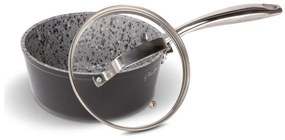 Lamart - Gránit kicsi lábos fedéllel 16 cm fekete/szürke/rozsdamentes