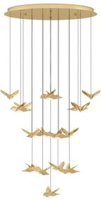 Eglo 390398 - LED Dimmelhető csillár zsinóron PARATEBUENO 17xLED/3W/230V arany