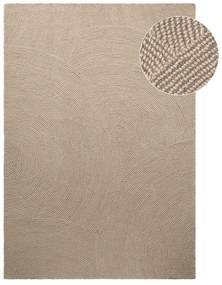 Bézs kézi szövésű gyapjú szőnyeg 120x180 cm Eleni Light Beige – Hanse Home