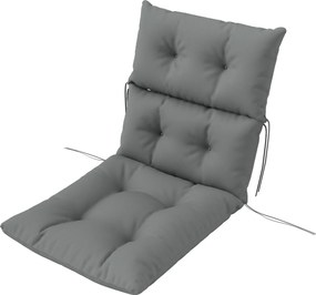 Outsunny Ülőpárna, 115x56 cm-es Székpárna Kötőhevederekkel, Háttámlával, 10 cm Vastag Töltettel, Vízálló Ülőpárna Otthoni, Kerti és Irodai Használatra