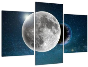 Kép - Föld holdfogyatkozásban (90x60 cm)