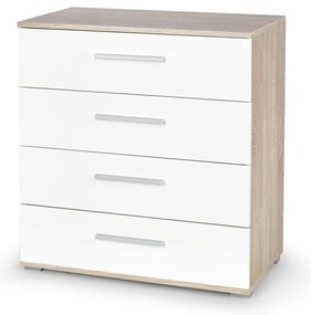 Lima III komód, fehér / sonoma tölgy
