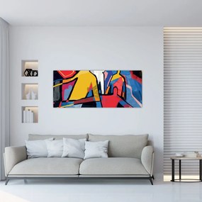 Kép - A férfiak absztrakciója (120x50 cm)