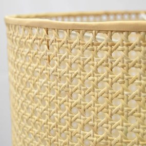 Csillár zsinóron ALBA 2xE27/15W/230V rattan/fekete