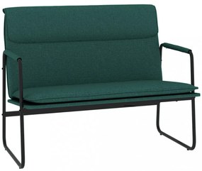 vidaXL sötétzöld szövet pad 100 x 64 x 80 cm